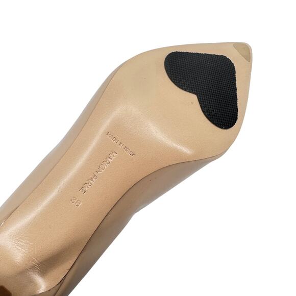 Marion Parke Classic Pump‎ 70 Powder Patent Nude Pointed Pump EU 38 - Picture 11 of 15